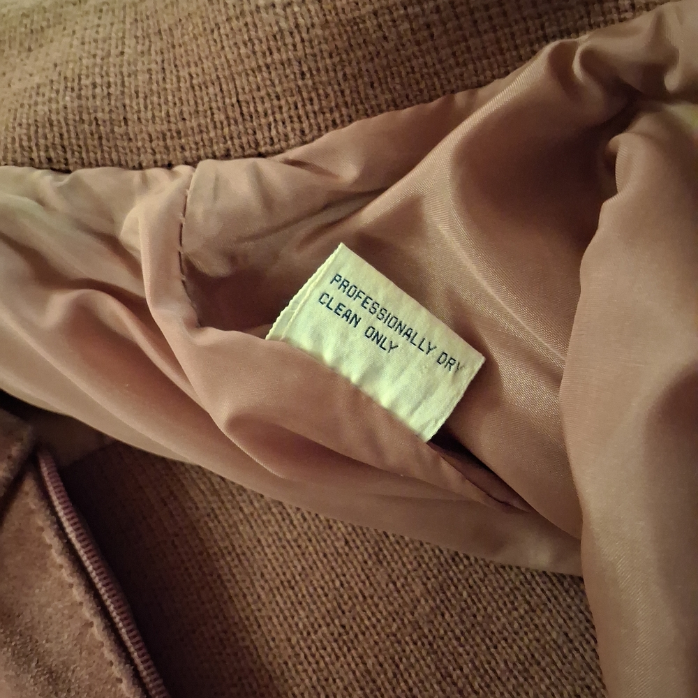 SOLD Vintage WINDBREAKER Suede Knit Bomber Jacket - 100% Cow Hide - Picture 12 of 15